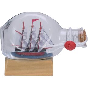 Beachcombers Boat In Round Bottle Multi
