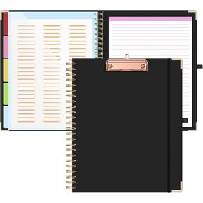 Clipboard with Storage, Clipboards for Letter Size, Clip Board with 5 Folders and 10 Pockets, Spiral Cute Clipboard for Office School Nursing, 8.5'' x 11'' (Linen Green, Letter Size) in Saudi Arabia