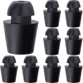 10 Pcs Car Door Bumper Stoppers, Auto Door Edge Guards, Rubber Buffer Replacement, Door Shock Absorber, Reduce Noise, Anti Collision for Car Doors -Black
