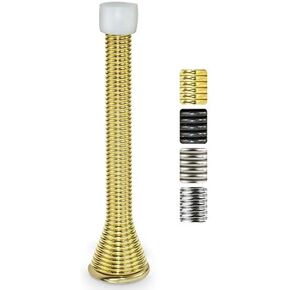 Jack N’ Drill 15 Pack Spring Door Stoppers for Bottom of Door, Child & Pet Friendly, 3.1" Heavy Duty Oil-Rubbed Bronze Door Stop for Wall Protection, Doorstops for Inside Door with Rubber Bumper