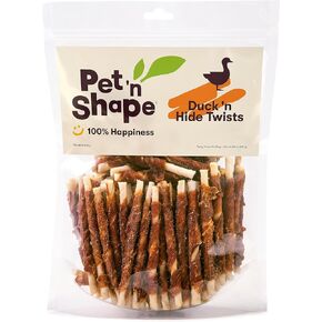 Pet 'n Shape Chik 'n Hide Twists – Chicken Wrapped Rawhide Natural Dog Treats, Small, 16 oz