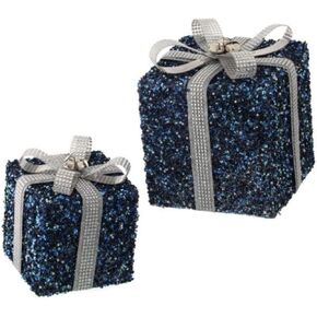 Regency International 8-10" Sequin/Bead/Glitter Jewel Nest Package, Set of 2
