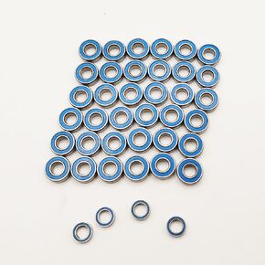 Ball Bearing Set 40pcs Chrome Steel Rubber Seals for 1/10 Tamiya G6-01 Upgrade Parts