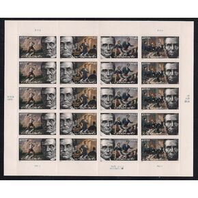 Abraham Lincoln Mint Sheet of Twenty 42 Cent Postage Stamps Scott 4380-83 By USPS