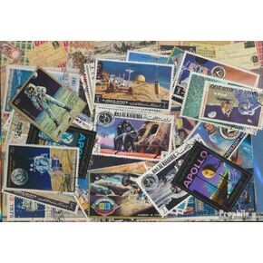 Motives 100 Various Apollo Space Stamps (Stamps for Collectors) Space