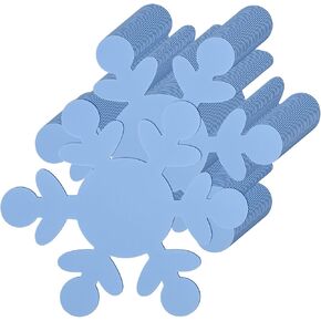24 Pieces Foam Snowflakes Foam Christmas Snowflakes Shapes White Foam Winter Snowflake Decoration Snowflake Bulletin Board Cutouts Snowflake Classroom Decor for DIY Craft Holiday Xmas Party Supplies