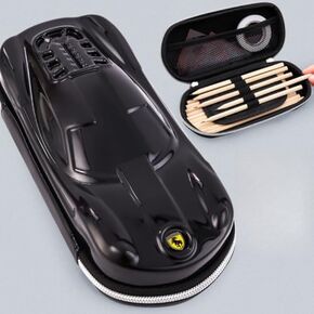 Supercar Pen Case Box Bag Stocking Stuffers Large Capacity Organizer Cool Supercar Pencil Bag Storage Box EVA Material Nice Gift (Black) in Saudi Arabia