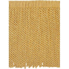 9" (22.5cm) Long Traditional Bullion Fringe Trim with Fancy Knitted Header (Style# BFS9) Light Gold #B7 (Light Yellow Gold) 4.5m (5 yards/15 ft)
