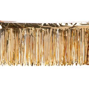 Anderson's Metallic Red Fringe, 15 Inches x 10 Feet, Indoor & Outdoor Holiday Parade Float Decoration, Parade Float Decorations for Trailer, Christmas Parade, Patriotic Fringe for 4th of July