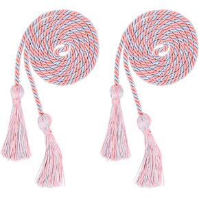Beautyflier® Pack of 2 Graduation Honor Braided Cords with Sewing Tassels Polyester Yarn Honor Cord for Bachelor Gown for Graduation Students (Purple(2pcs))