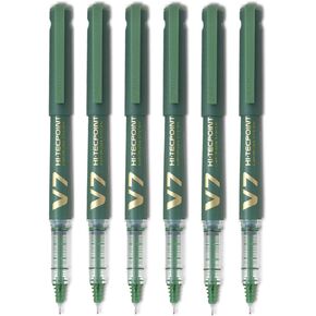 Pilot V7 Hi-Tecpoint Cartridge System Rollerball Pen Medium Point - (Green 6)