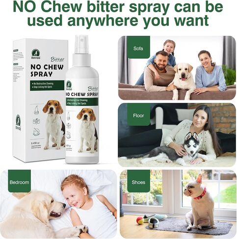 Bitter Spray for Dogs to Stop Chewing,No Chew Spray for Puppies and Cats,Powerful Bitter Deterrent Stop Pets from Chewing on Furniture,Shoes,No Licking of Fur,Bandages,Wounds in Saudi Arabia