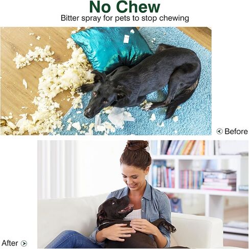 Bitter Spray for Dogs to Stop Chewing,No Chew Spray for Puppies and Cats,Powerful Bitter Deterrent Stop Pets from Chewing on Furniture,Shoes,No Licking of Fur,Bandages,Wounds in Saudi Arabia