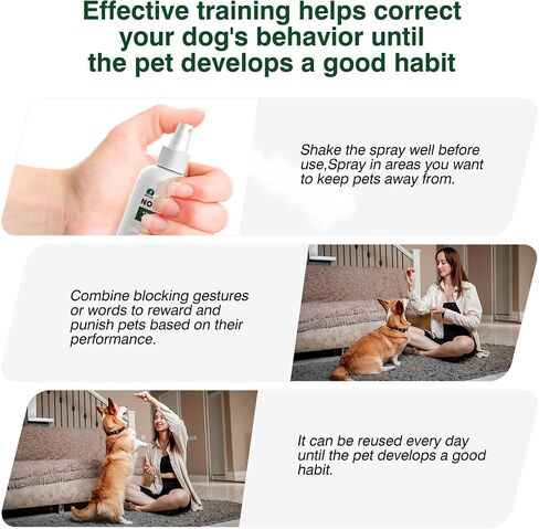 Bitter Spray for Dogs to Stop Chewing,No Chew Spray for Puppies and Cats,Powerful Bitter Deterrent Stop Pets from Chewing on Furniture,Shoes,No Licking of Fur,Bandages,Wounds in Saudi Arabia