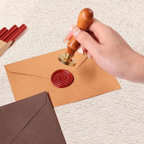 Gun Glue Sealing Wax Sticks for Wax Seal Stamp - Metallic Wine Red, Great for Wedding Invitations, Cards Envelopes, Snail Mails, Wine Packages, Christmas Gift Ideas, Pack of 10 in Saudi Arabia
