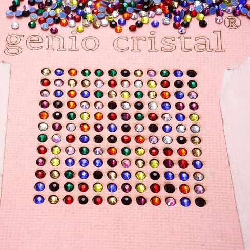 Chalk White SS10 Ultra Hotfix Rhinestones Glass,3600pcs Machine Washable, Quality Iron-On Crystal Rhinestones for T-Shirts, Hoodies, Masks Etc in Saudi Arabia
