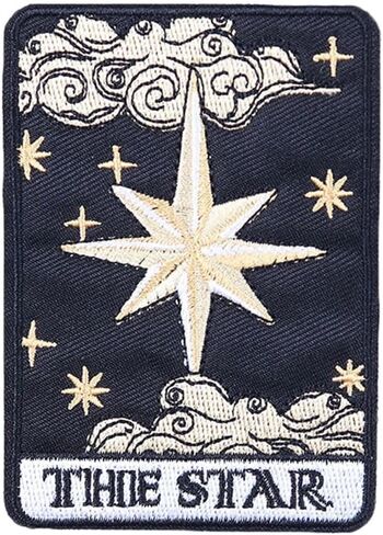 1 PCS Tarot Card Iron On or Sew On Embroidered Applique Repair Patch Decorative Emblem DIY Craft Accessories Collection (The Fool) in Kuwait