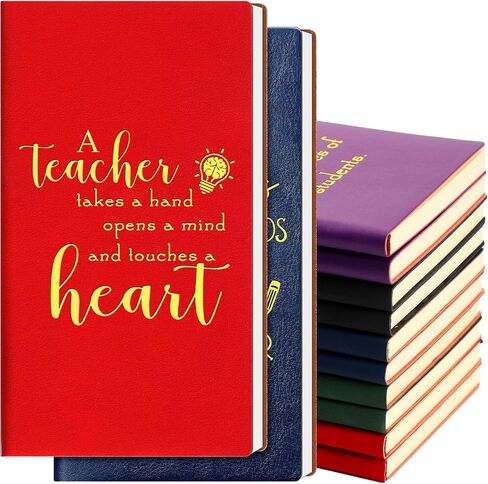 TaoBary 20 Pcs Teacher Appreciation Gifts Bulk A6 Leather Journals Team Christmas Gift for Teacher Hardcover Vintage Notebook for Classroom Office Teacher Record Book Supplies(Classic Colors) in Saudi Arabia