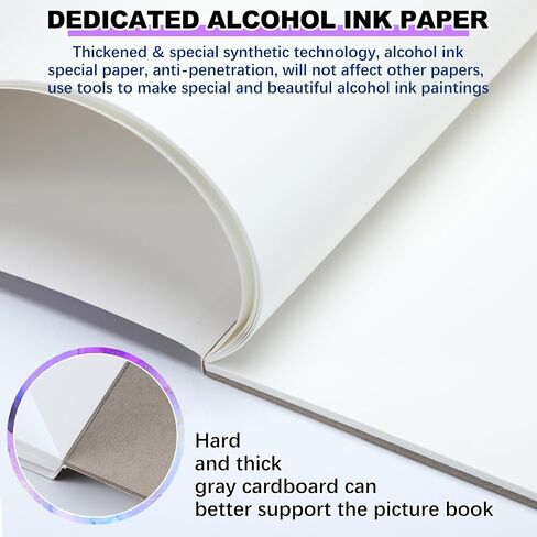 MotiMind 2 Pack Alcohol Ink Paper 9 x 12 Inch for Alcohol Marker Art in Kuwait