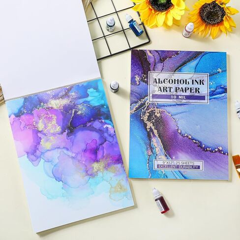 MotiMind 2 Pack Alcohol Ink Paper 9 x 12 Inch for Alcohol Marker Art in Kuwait