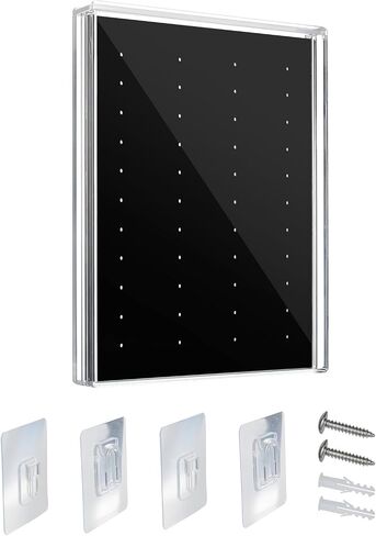 Acrylic Enamel Pin Display Case, Dustproof Pin Collection Display Box for Wall and Tabletop Display, Pin Collection Display, Pin Holder for Disney Pins, Pin Badge, Jewelry Pins, Military Medal (Clear) in Saudi Arabia
