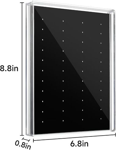 Acrylic Enamel Pin Display Case, Dustproof Pin Collection Display Box for Wall and Tabletop Display, Pin Collection Display, Pin Holder for Disney Pins, Pin Badge, Jewelry Pins, Military Medal (Clear) in Saudi Arabia
