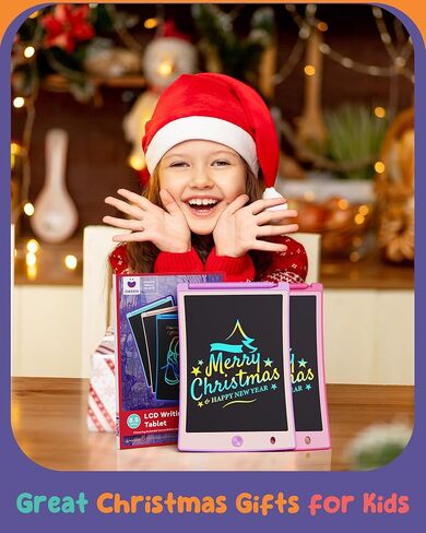 تابلت كتابة LCD ملون مقاس 8.5 بوصة من ORSEN للأطفال، لوحة رسم إلكترونية للرسم، لوحة خربش للأطفال الصغار، ألعاب تعليمية للسفر وتعلم الأنشطة، هدايا عيد ميلاد للفتيات بعمر 3 4 5 6 7 8 سنوات in Kuwait