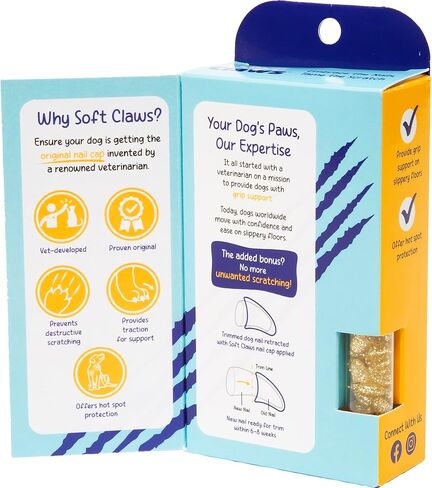 Feline Soft Claws Cat Nail Caps Take-Home Kit, Small, Black in Saudi Arabia