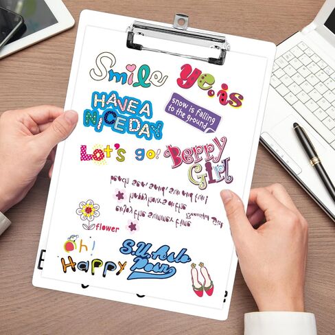 Plastic A4 Clipboards, Cute Fashion Clipboard Decorative, 12.2" x 8.7" Standard A4 Size Clipboards, Plastic Acrylic Clipboard for Teacher, Social Worker, Students,Women, Office Supplies(Butterfly Bow) in Kuwait