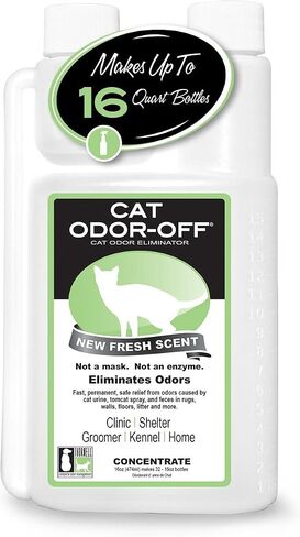 THORNELL Cat Odor-Off Concentrate Pet Smell Odor Eliminator – Cat Odor Eliminator Concentrate for Pet Urine Odor, Tomcat Spray for Cat Urine Smell, Feces on Carpet & Litter Boxes – Fresh Scent 16oz in Saudi Arabia