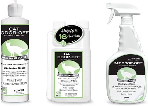 THORNELL Cat Odor-Off Concentrate Pet Smell Odor Eliminator – Cat Odor Eliminator Concentrate for Pet Urine Odor, Tomcat Spray for Cat Urine Smell, Feces on Carpet & Litter Boxes – Fresh Scent 16oz in Saudi Arabia
