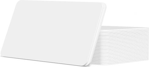 30pcs Blank Credit Cards Plastic Cards Blank Plastic Cards PVC ID Cards Badge Cards(CR80 30 Mil) Compatible with Most Photo ID Badge Printers in Saudi Arabia