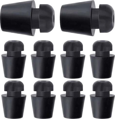 10 Pcs Car Door Bumper Stoppers, Auto Door Edge Guards, Rubber Buffer Replacement, Door Shock Absorber, Reduce Noise, Anti Collision for Car Doors -Black in Saudi Arabia