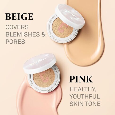 وسادة COSNORI Blossom Tone Up شفافة - غطاء لهجة ووسادة تصحيح - تدوم طوال اليوم، تركيبة خفيفة الوزن للمسة نهائية غير لامعة، 0.47 أونصة سائلة. in Saudi Arabia