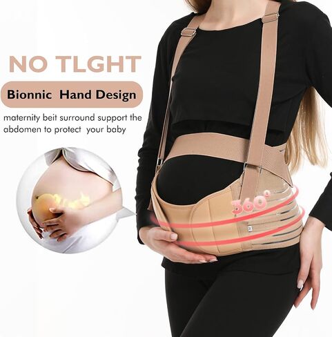 Belly Bands For Pregnant Women - Maternity Belt Pregnancy Support - Breathable Abdominal Binder, Back Support, Multiple Sizes And Colors For All Stages Of Pregnancy & Postpartum in Saudi Arabia