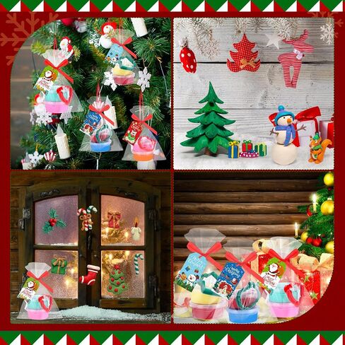 Blosssound Christmas Play Dough Sets 48 Pcs Christmas Playdoughs Party Favors with 24 Pcs Xmas Clay Molds DIY Holiday Clay Craft Kit for Classroom Gifts Christmas Treat Bags Stuffers Supplies in Saudi Arabia