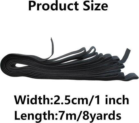 pson 3.33 Yards Sewing Knit Elastic Spool, Black Elastic Spool for Sewing, Crafting, DIY, Wig, Pants Waist(8cm/3.15 Inch Wide) in Saudi Arabia