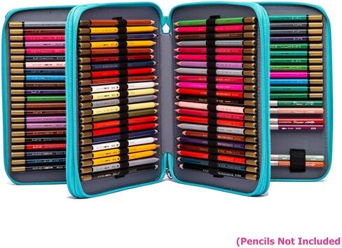 YOUNGCOL Colored Pencil Case-120 Slots Pencil Holder Bag Large Capacity Pencil Organizer Box in Kuwait