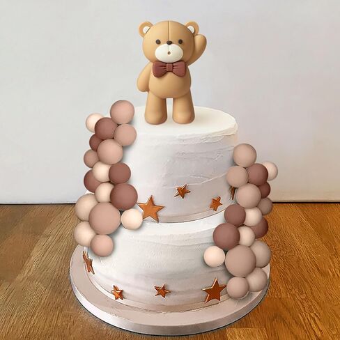 JeVenis الدب البني كعكة الديكور الطفل الدب استحمام الطفل كعكة توبر الدببة كعكة الديكور استحمام الطفل كعكة عيد ميلاد الديكور in Kuwait
