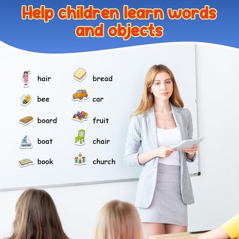 CVC Word Games,50 Magnetic Foam Objects,Fridge Magnets for Kids,Speech Therapy Toys for Toddler,Learn to Read Spelling Reading Learning Phonics for Preschool Kindergarten Classroom Supplies in Kuwait
