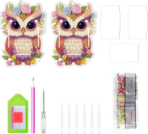 Ylkgogo Diamond Painting Pencil Holder Diamond Art Kits for Kids Aldults Cute Animal Pen Holder Desktop Ornaments Organizer (Cat) in Saudi Arabia