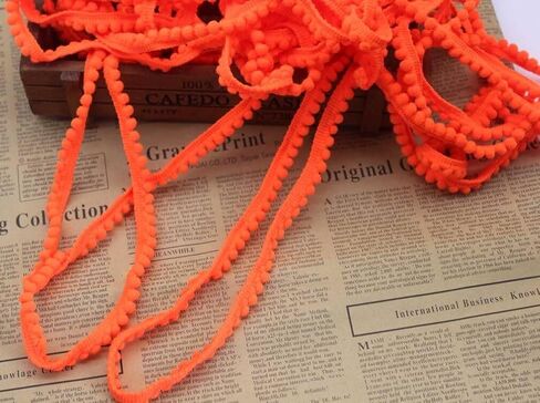 Yalulu 10 Yards Mini Pom Pom Trim Ball Fringe Ribbon Tassel DIY Craft Sewing Accessory for Home Curtain Clothes Pillow Decoration (Dark Green) in Saudi Arabia