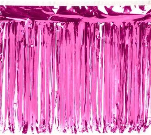 Anderson's Metallic Red Fringe, 15 Inches x 10 Feet, Indoor & Outdoor Holiday Parade Float Decoration, Parade Float Decorations for Trailer, Christmas Parade, Patriotic Fringe for 4th of July in Kuwait