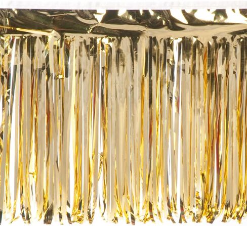 Anderson's Metallic Red Fringe, 15 Inches x 10 Feet, Indoor & Outdoor Holiday Parade Float Decoration, Parade Float Decorations for Trailer, Christmas Parade, Patriotic Fringe for 4th of July in Kuwait