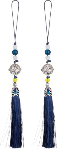 uxcell Pendants with Tassels, Red Classic Bells Tassel Pendant 2 pcs 19cm/7.48" DIY Craft Home Fringe Strap Hang Decoration in Saudi Arabia