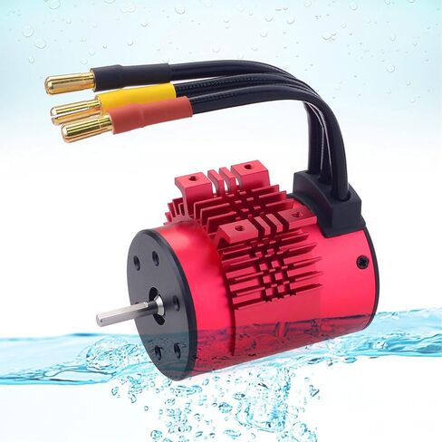 2-3S 3650 3600KV محرك بدون فرشاة مقاوم للماء مع 7.4V/11.1V 60A ESC مجموعة التحكم الإلكتروني في السرعة لـ 1/10 1/12 1/14 1/16 سيارة التحكم عن بعد RC شاحنة مركبة RC ملحقات القوارب in Kuwait