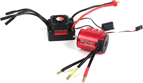 2-3S 3650 3600KV محرك بدون فرشاة مقاوم للماء مع 7.4V/11.1V 60A ESC مجموعة التحكم الإلكتروني في السرعة لـ 1/10 1/12 1/14 1/16 سيارة التحكم عن بعد RC شاحنة مركبة RC ملحقات القوارب in Kuwait