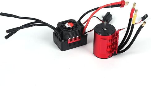 2-3S 3650 3600KV محرك بدون فرشاة مقاوم للماء مع 7.4V/11.1V 60A ESC مجموعة التحكم الإلكتروني في السرعة لـ 1/10 1/12 1/14 1/16 سيارة التحكم عن بعد RC شاحنة مركبة RC ملحقات القوارب in Kuwait