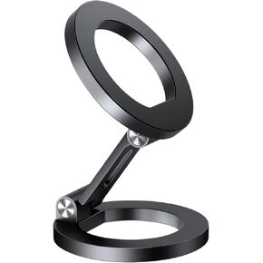elitehood for Magsafe Universal Phone Holder Stand Mount, Dual Magnetic Phone Holder for Gym Car Desk [Strongest Magnet], All-Metal Portable Desktop Phone Stand for iPhone 15 14 13 12 Pro Max Plus