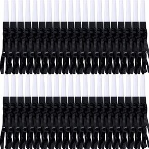30 Pcs Gold Noise Makers, Metallic Fringed Noise Makers for New Year Party Favor Supplies, Gold White